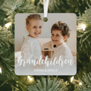 Enkelkinder Personalisierte Fotocollage Ornament Aus Metall