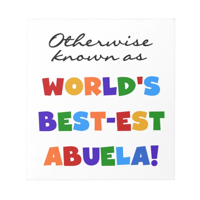 Enkelkolsabuela Notizblock (Vorderseite)