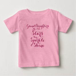 Enkeltöchter sind wie Sterne Pink Mauve Baby T-shirt