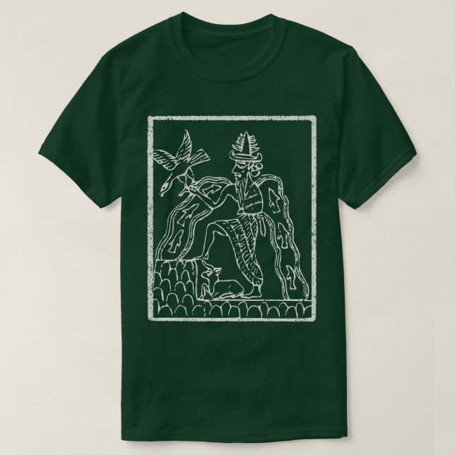Enki Sumerian Mythology God Annunaki Ancient King T-Shirt (Design vorne)