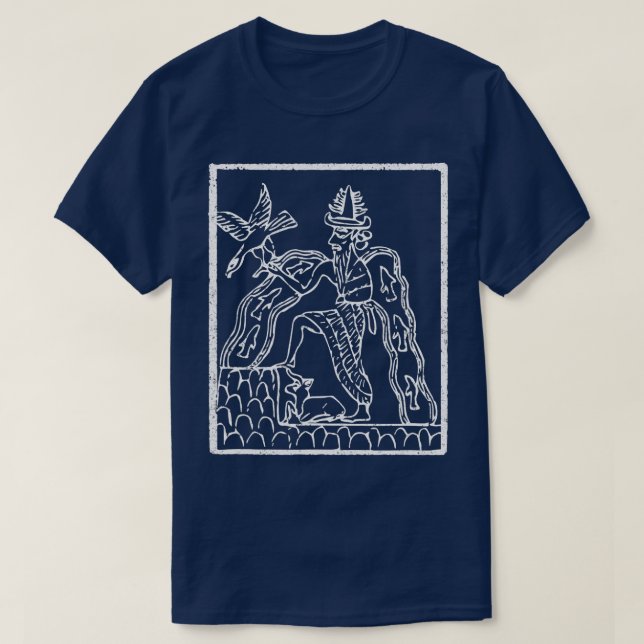 Enki Sumerian Mythology God Annunaki Ancient King T-Shirt (Design vorne)