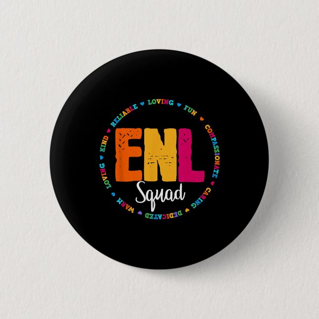 Enl Squad Teacher English New Language Squad Team  Button (Vorderseite)
