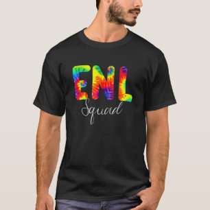 Enl Squad Tie Dye Zurück zur Schule Wertschätzung T-Shirt