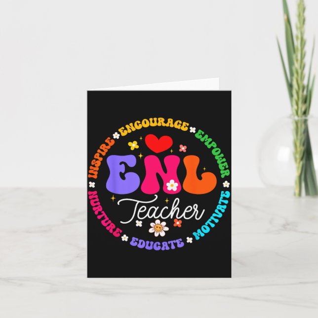Enl Teacher Squad English New Language Squad Crew  Karte (Vorderseite)