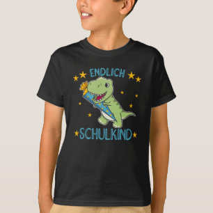 Enlaporation T-Rex Schule Kinder Schule Bag Dinos T-Shirt