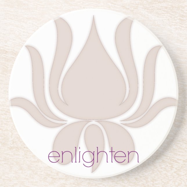 Enlighten Lotus Getränkeuntersetzer (Vorne)