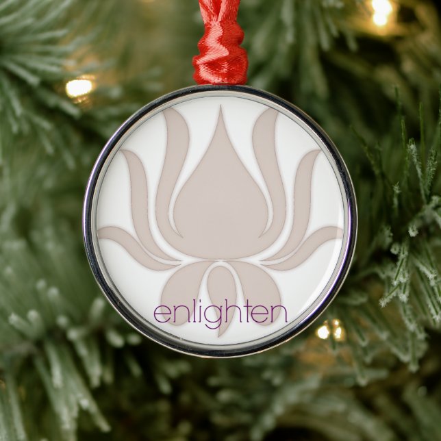 Enlighten Lotus Ornament Aus Metall (Baum)