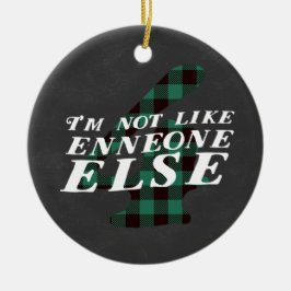 Enneagram 4 Weihnachtsthema-Verzierung Keramik Ornament