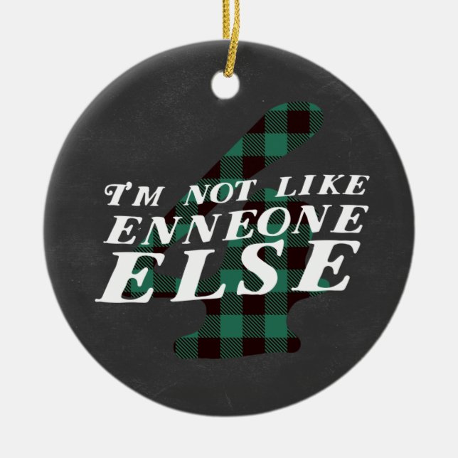 Enneagram 4 Weihnachtsthema-Verzierung Keramik Ornament (Vorne)