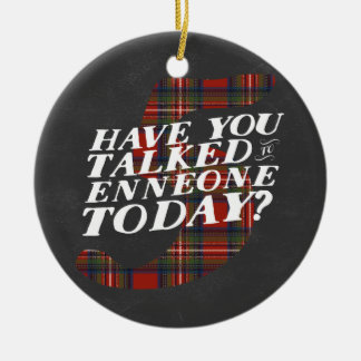 Enneagram 5 Weihnachten themenorientiert Keramik Ornament