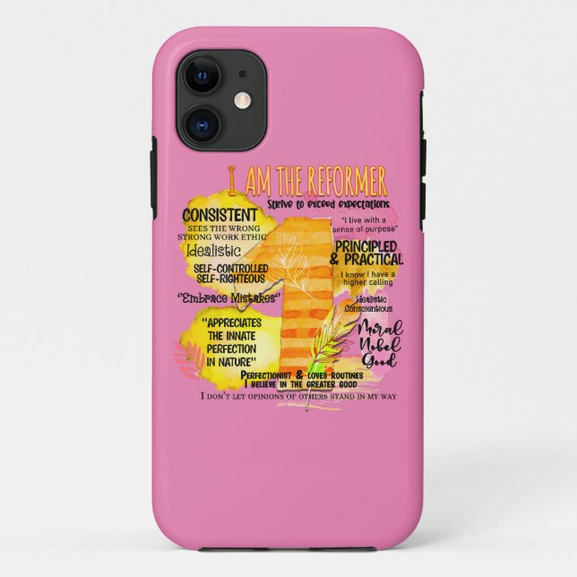 Enneagramm Typ 1 - Ich bin der Reformer Case-Mate iPhone Hülle (Rückseite)