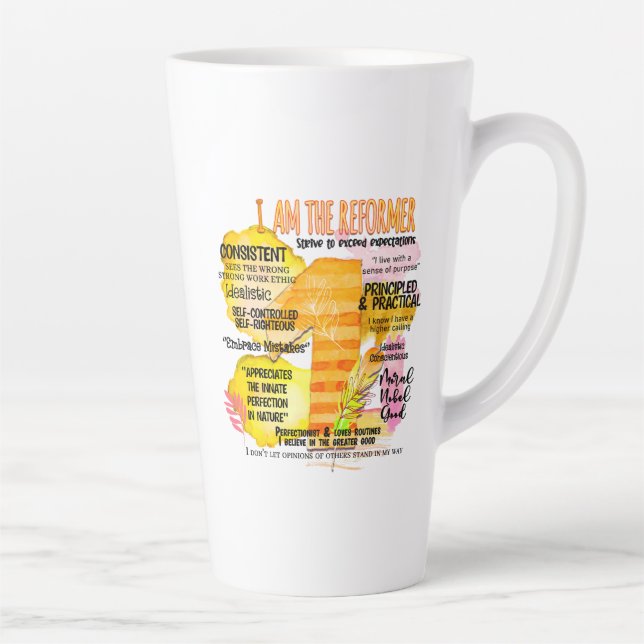 Enneagramm Typ 1 - Ich bin der Reformer Milchtasse (Rechts)