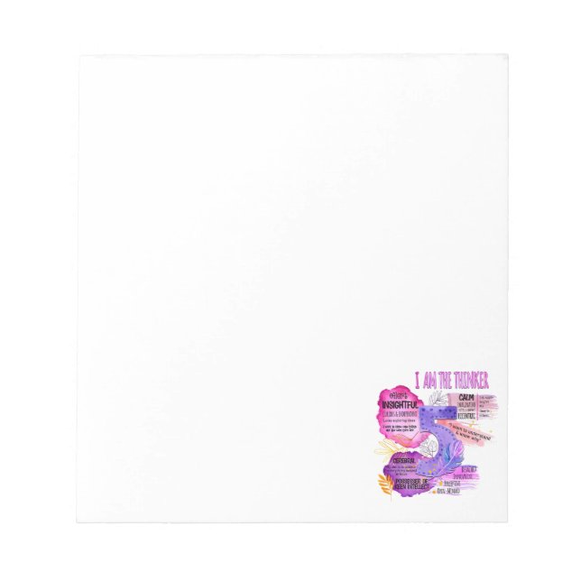 Enneagramm Typ 5 - Ich bin der Denker Notizblock (Vorderseite)