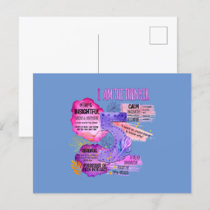 Enneagramm Typ 5 - Ich bin der Denker Postkarte