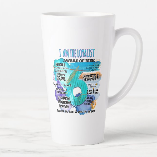 Enneagramm Typ 6 - Ich bin Loyalist Milchtasse (Rechts)