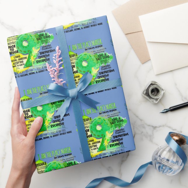 Enneagramm Typ 9 - Ich bin der Friedensstifter Geschenkpapier (Schenken)