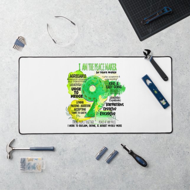 Enneagramm Typ 9 - Ich bin der Friedensstifter Schreibtischunterlage (Arbeitsplatz)