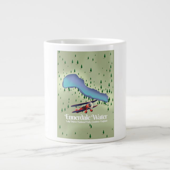 Ennerdale Water , Lake District Reiseplakat Jumbo-Tasse (Vorderseite)