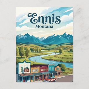 Ennis, Montana Postkarte