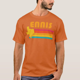 Ennis Texas Vintag beängstigend Souvenir T-Shirt
