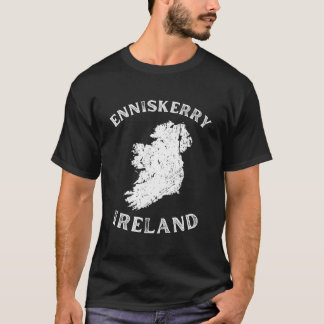 Enniskerry Wicklow Irland Karte Gälisches Hurling T-Shirt