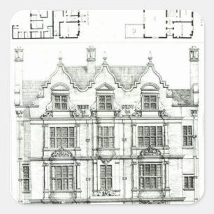Ennismore Gardens, South Kensington Quadratischer Aufkleber