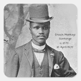 Enoch Mankayi Sontonga Quadratischer Aufkleber