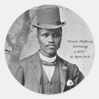 Enoch Mankayi Sontonga Runder Aufkleber
