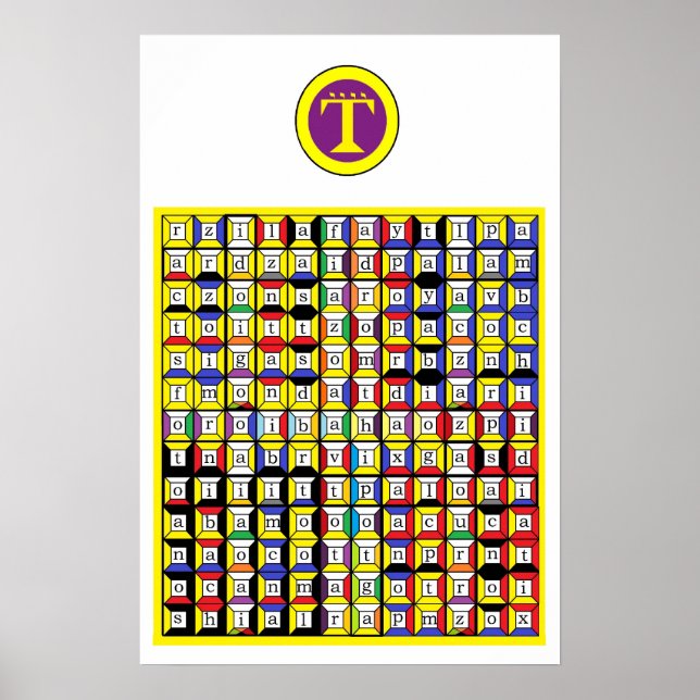 Enochian Air Tablette Poster (Vorne)