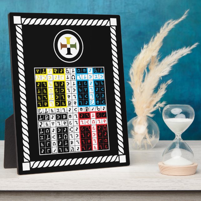 Enochian Earth Elemental Tablet Fotoplatte (Seite)