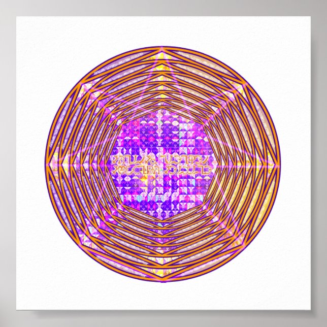 Enochian Sigil aus Quecksilber Poster (Vorne)