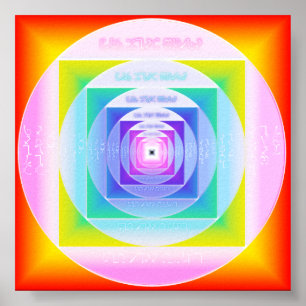 Enochian Sigil der 4 Wachtürme Poster