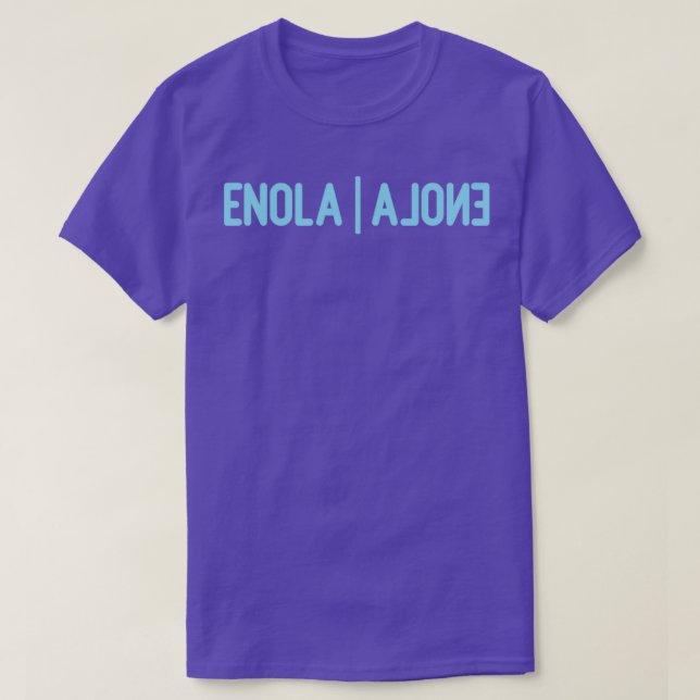 Enola Alone blau T-Shirt (Design vorne)