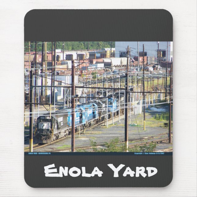 Enola Norfolk Southern Railway Yard Harrisburg PA Mousepad (Vorne)