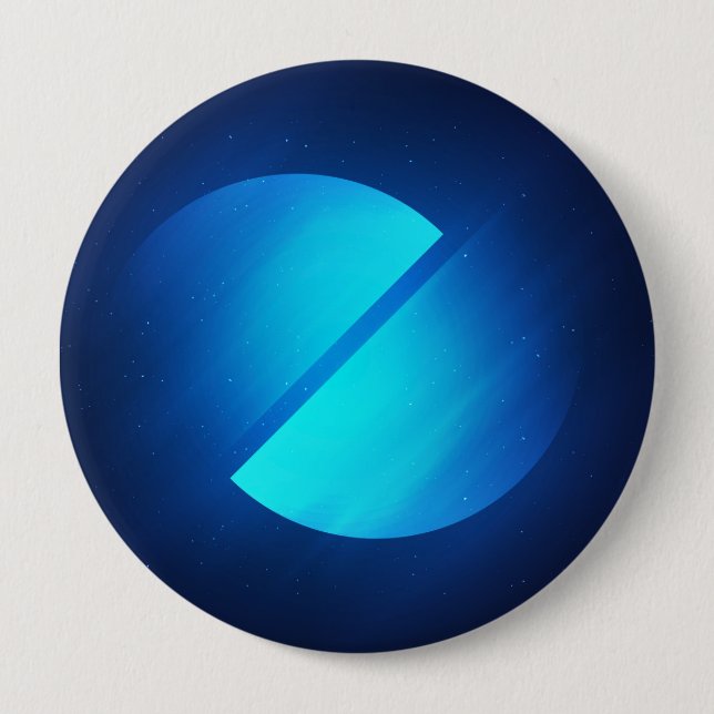 Enorm, 4 Zoll-runder Knopf Button (Vorderseite)