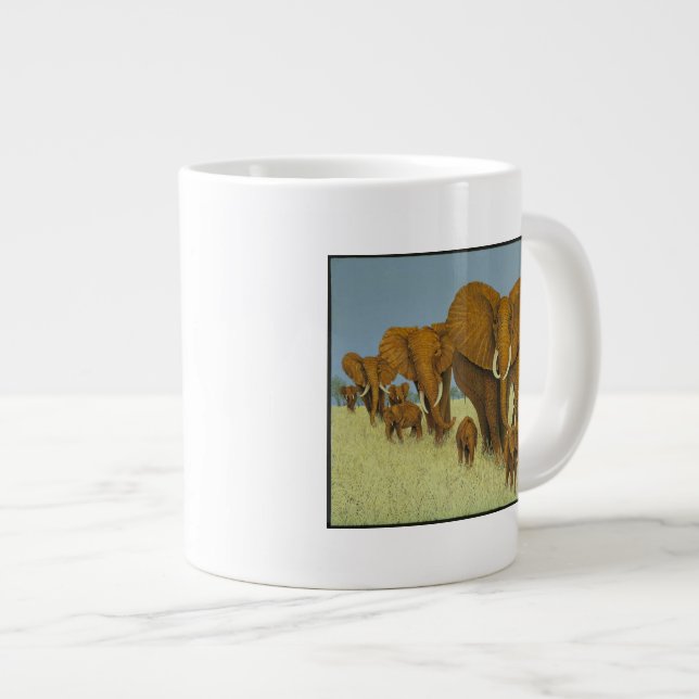 Enorm aber kümmerte sich Jumbo-Tasse (Vorderseite Rechts)
