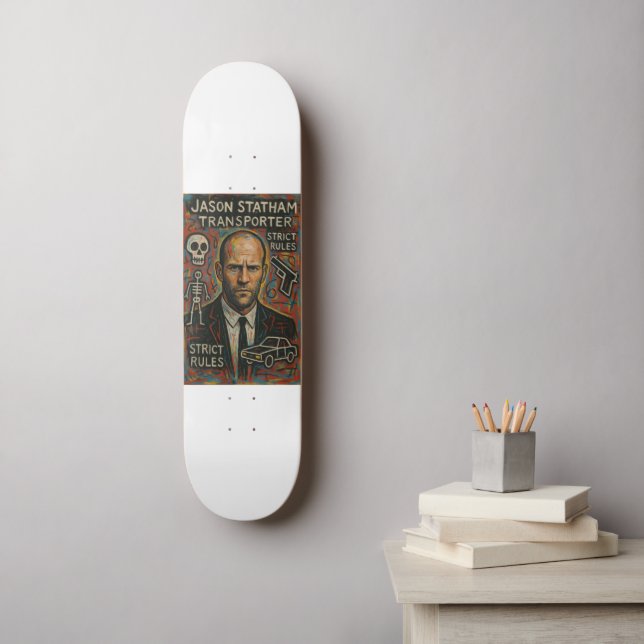 Enorme Riesen Deckz Art STRENGEREGELN Skateboard (Wandkunst)