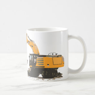 Enormer Schmutz-Bagger Kaffeetasse