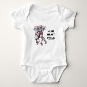 Enormes Herz nach innen Baby Strampler