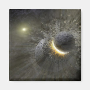 Enormes Zertrümmern oben in der Vega NASA Magnet