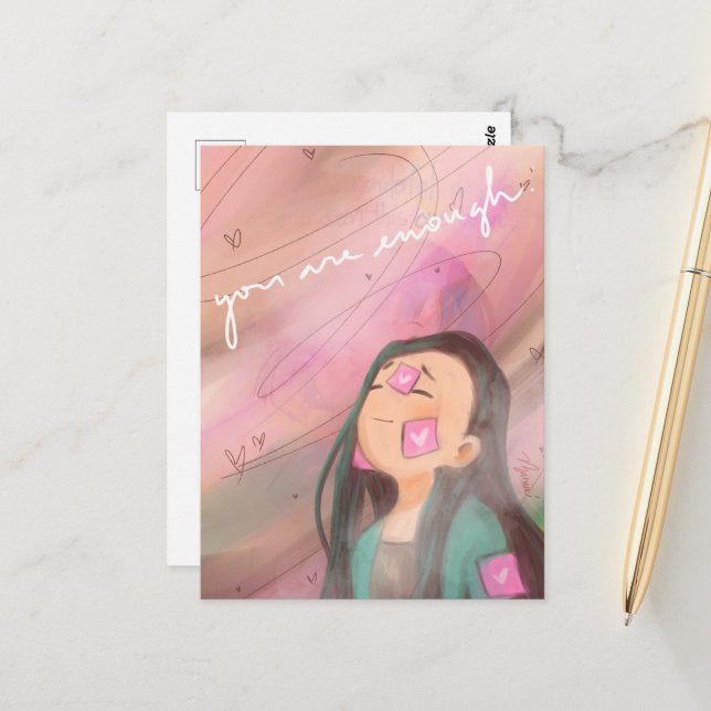 Enough-DNM-Postkarten Postkarte (Vorderseite/Rückseite Beispiel)