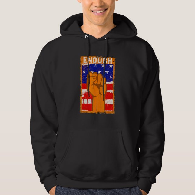 Enough End Gun Violence Protect Our Children Orang Hoodie (Vorderseite)