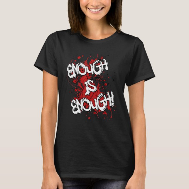 Enough is Enough Cost of Living Crisis Protest Pov T-Shirt (Vorderseite)