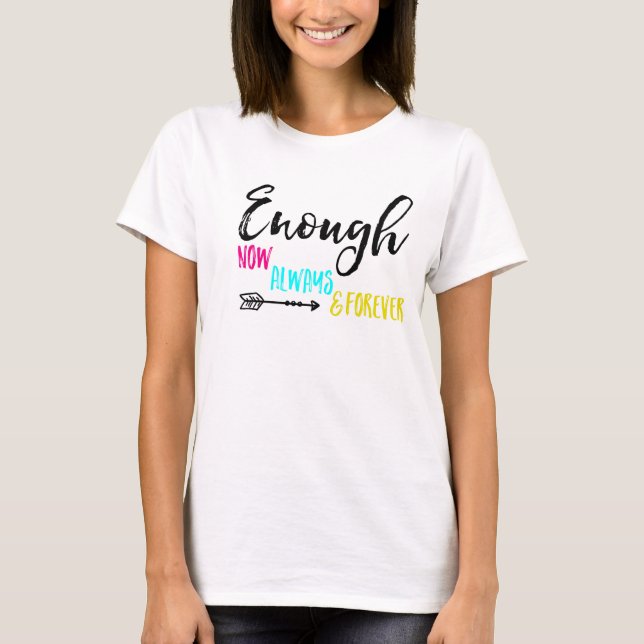 Enough Unendlich Crop T-Shirt (Vorderseite)