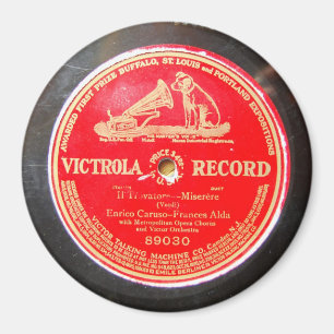Enrico Caruso Victrola Magnet