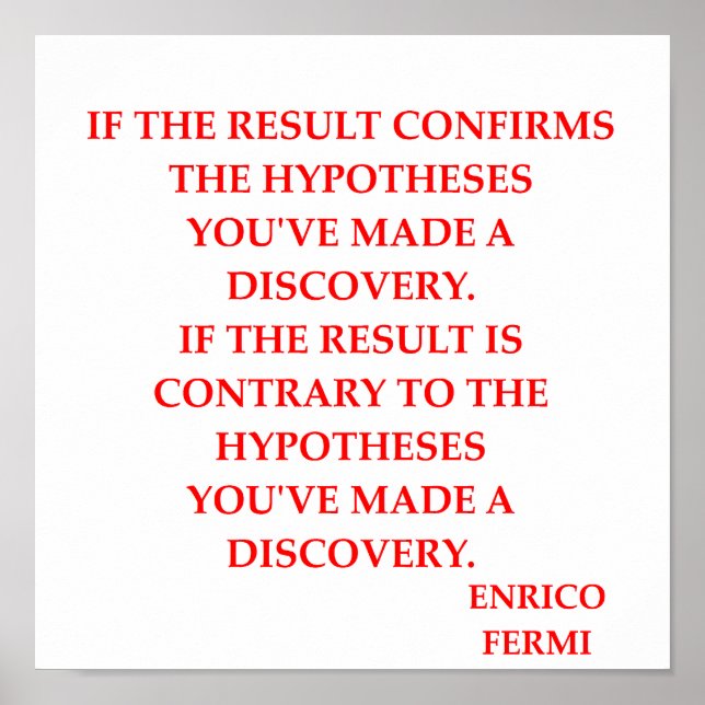 Enrico fermi poster (Vorne)