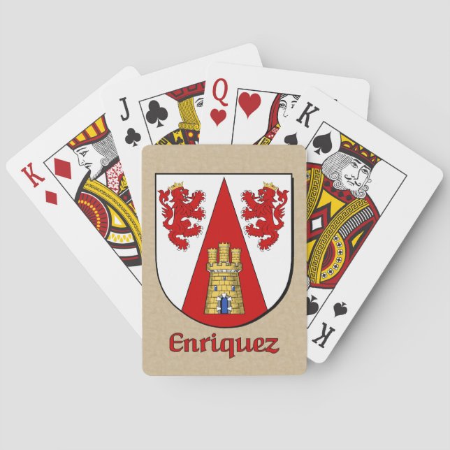 Enriquez Heraldic Shield Spielkarten (Rückseite)