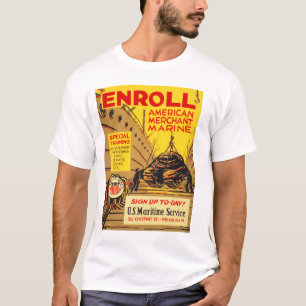 ENROLL American Merchant Marine US Maritime T-Shirt