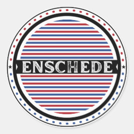 Enschede City Pride Emblem – Dutch Identity Runder Aufkleber