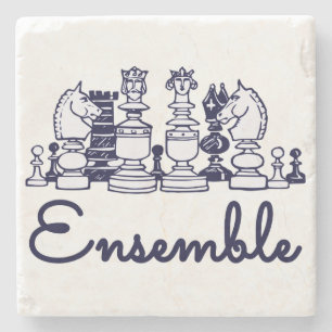 Ensemble Stone Coaster Steinuntersetzer